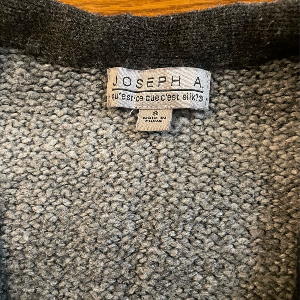 Joseph A Grey Gradient Knit Long Cardigan - Picture 6 of 8